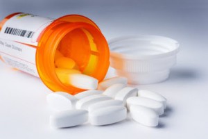 Image of pill bottle and pills, copyright Microsoft