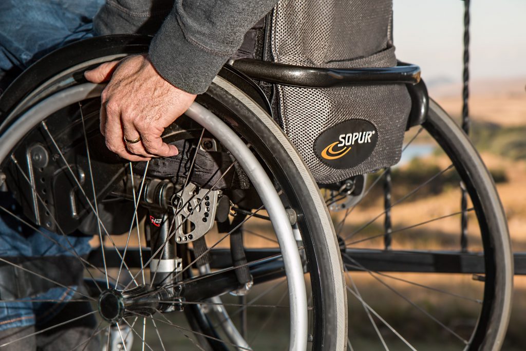 An image of a wheelchair